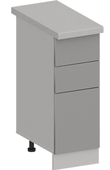 Кухня Модуль ШН3Я 300 Белый / Лайт Грей