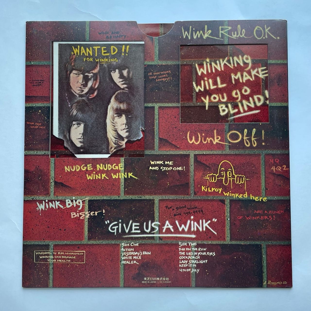 Винтажная виниловая пластинка LP Sweet Give Us A Wink (Япония 1976) (Без Оби)