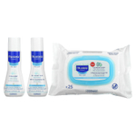 Mustela, Bebe On The Go, дорожный набор для ухода за кожей, набор из 3 предметов