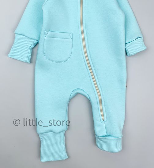 Комбинезон "Simple" из футера с начесом, Ментол