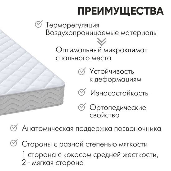 Матрас пружинный с кокосом ОПТИМА