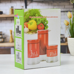 Набор банок для сыпучих продуктов 3шт (10,5*9;15*9; 20*9см), ST-1560