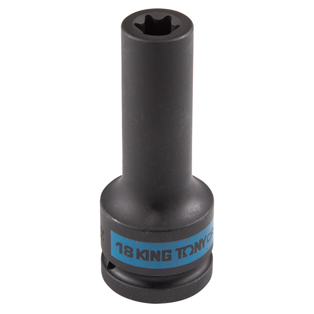 KING TONY (647518M) Головка торцевая ударная глубокая TORX Е-стандарт 3/4", E18