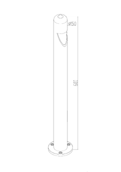 Наземный низкий светильник Maytoni Hagen O423FL-L5GF