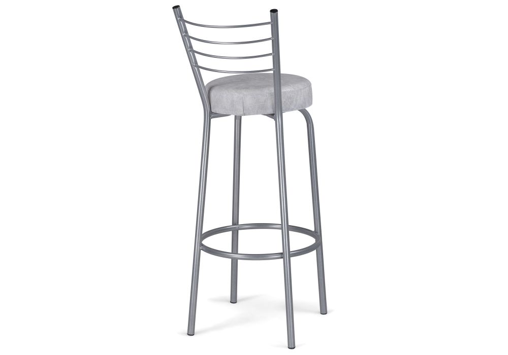 Барный стул Kuroda белый мрамор / светлый мусс