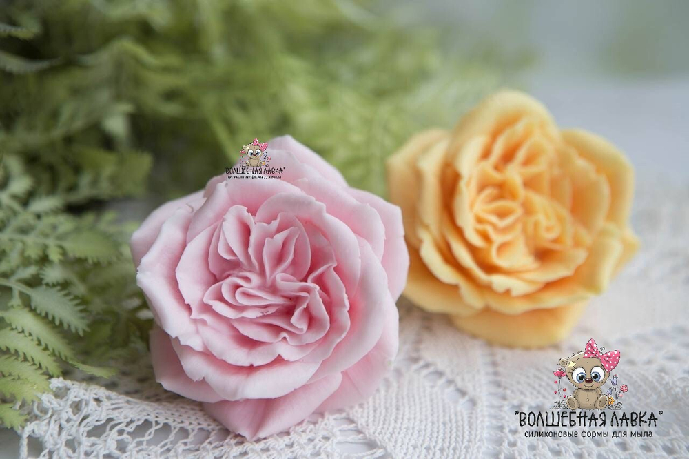 Силиконовая форма Пионовидная роза