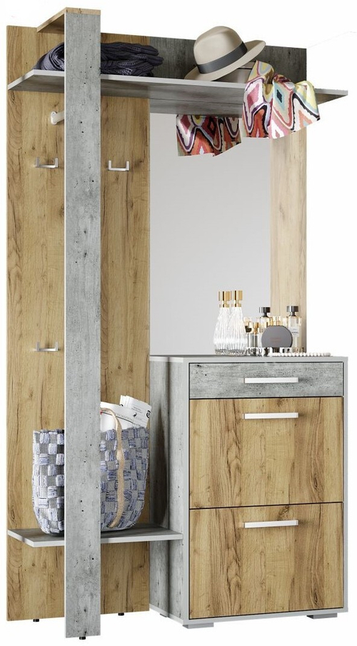 Кензо вешалка 1100*2000*368 крафт/метрополитан грей БТС