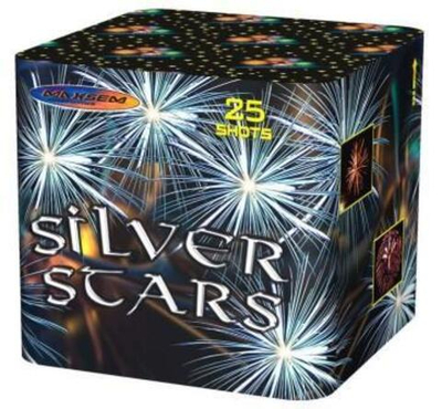 Батарея салютов "SILVER STARS"  25 залпов * 2"