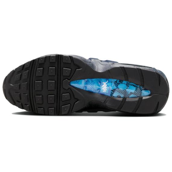 Nike Air Max 95 Беговые кроссовки Низкие Мужские Чёрно-синие
