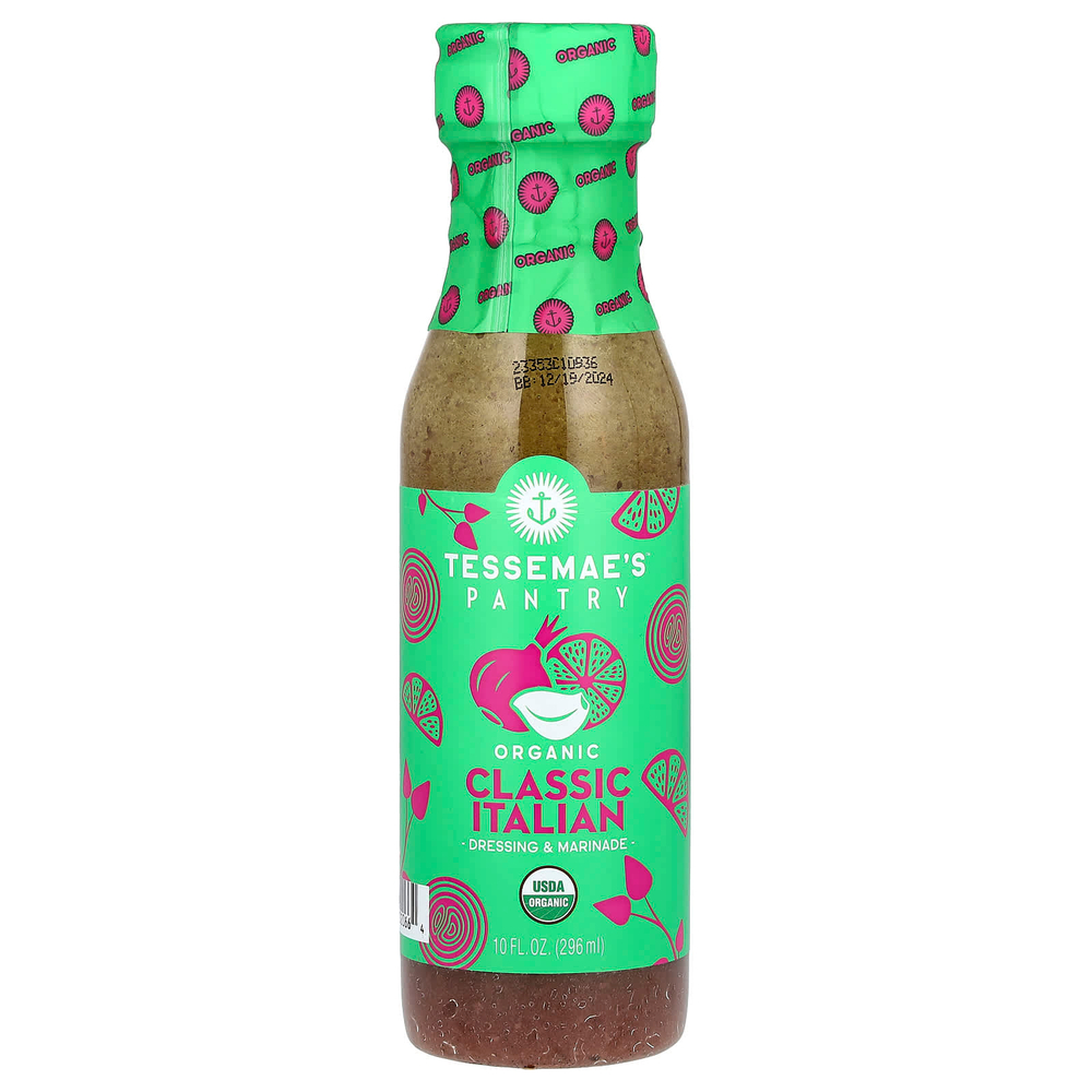 Tessemae's, Pantry, органическая заправка и маринад, классический итальянский, 296 мл (10 жидк. унц.)
