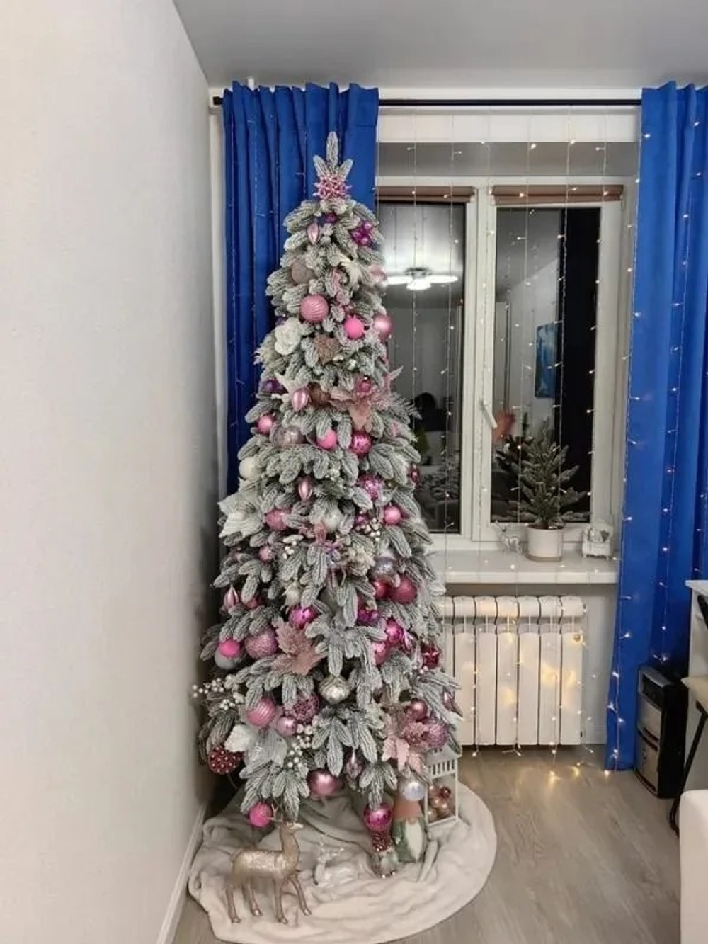 Ель искусственная Царь елка Беверли стройная заснеженная 180 см