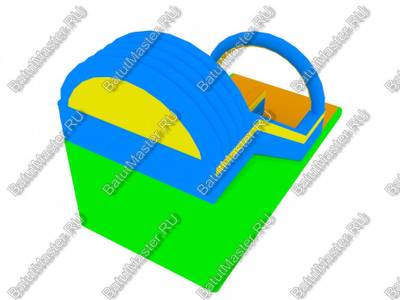 Коммерческий надувной батут "Жонглирующий клоун" 7*3.5*4.5 м