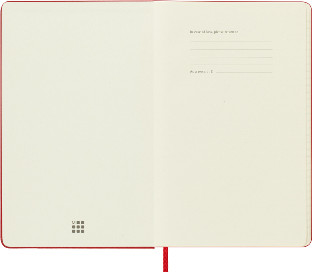 Блокнот Moleskine Classic (QP060R) Large 130х210мм 240стр. линейка твердая обложка красный