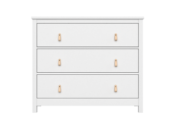 Комод Wood 3 ящика (белый)