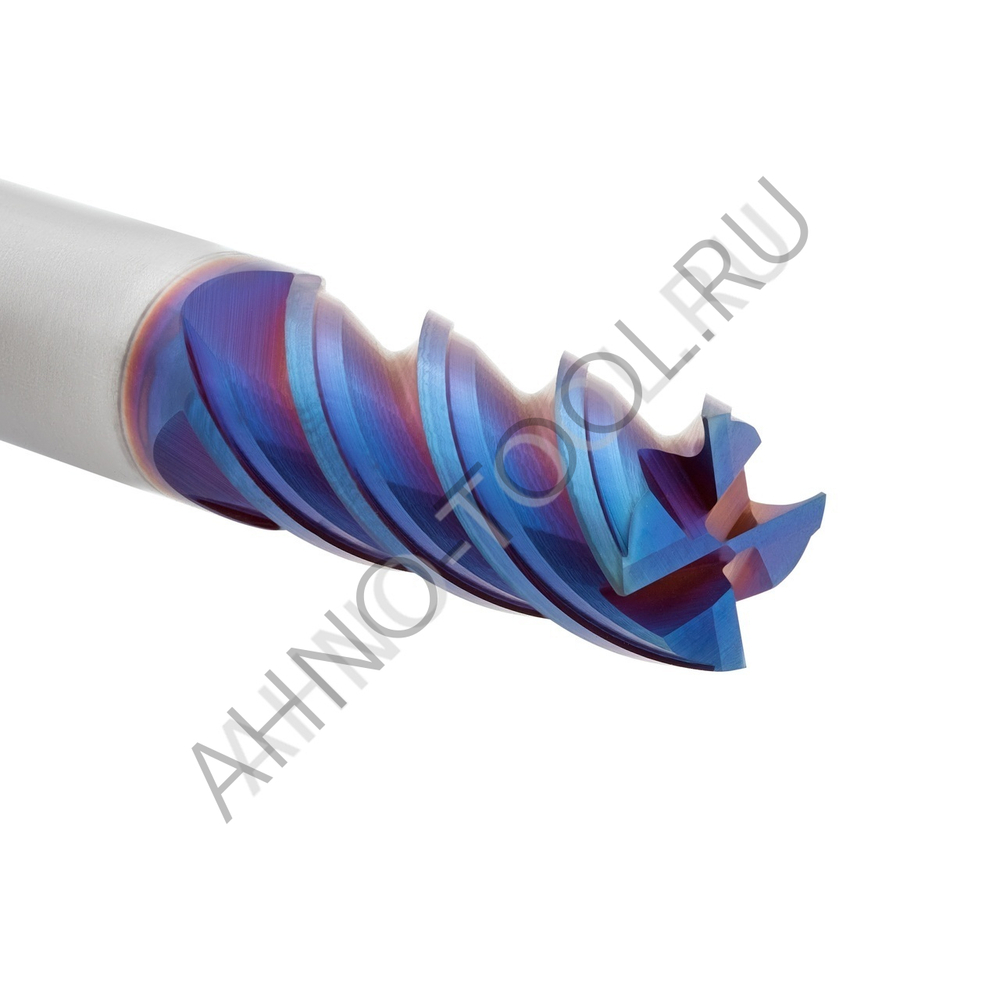 Фреза твердосплавная  10мм (L=75, l=25, хв=10) Z4 45° по закаленной стали BRHM-4E-D10.0 HRC65 AHNO