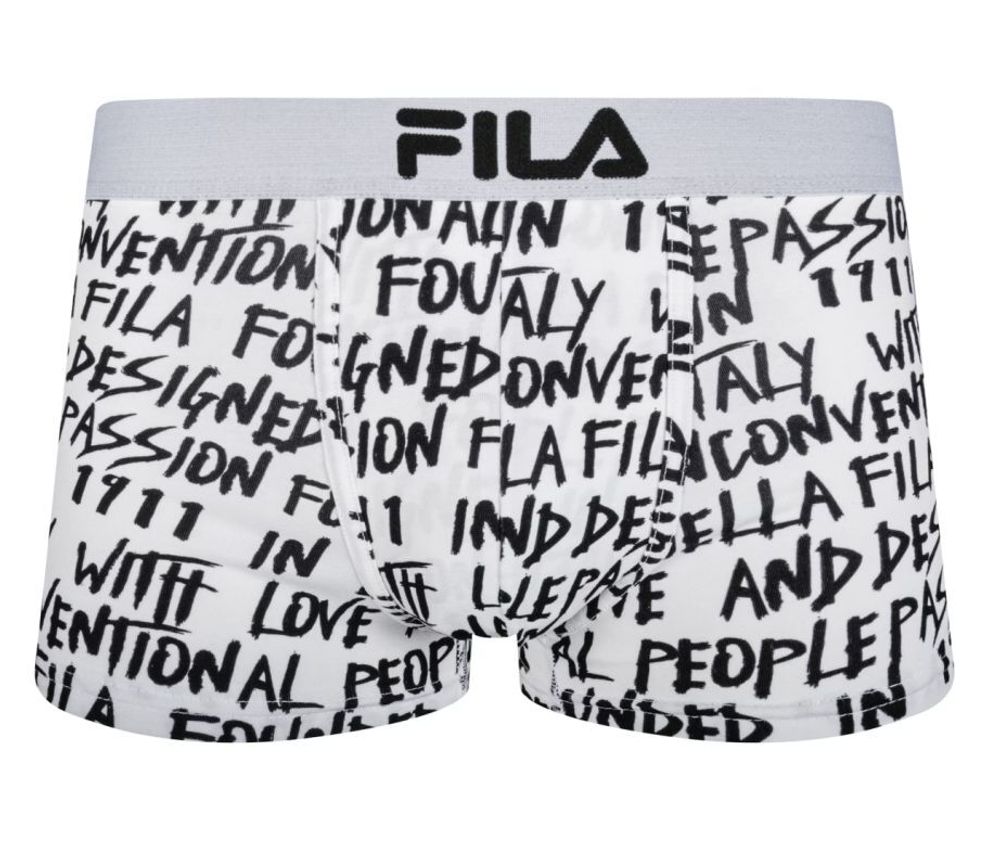 Мужские спортивные боксеры Fila Boxer Elastic Logo 1P - white