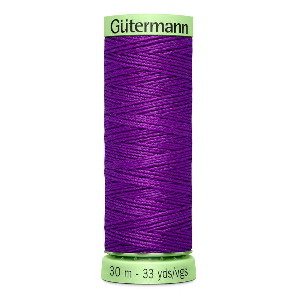Нитки отделочные Gutermann Top Stitch 30 (30 метров), 5 кат. | 392 фиолетовый джинс
