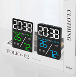 Часы-будильник настольные LED 5508 White&Green