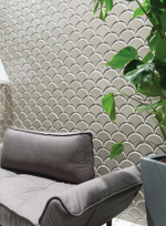 Adex Renaissance Escama Biselada Silver Sands 13x15