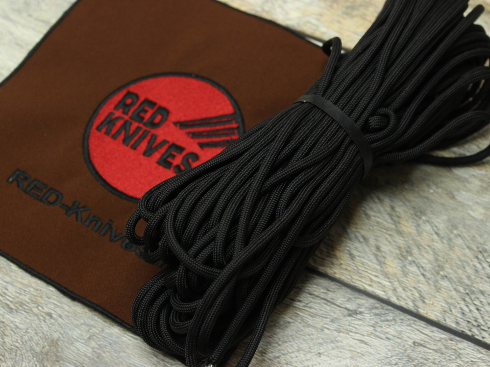 Паракорд Marbles USA 550 (7 жил), цвет черный - 1 метр