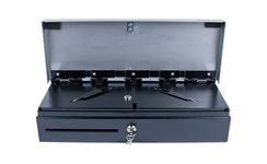 Денежный ящик POScenter 460KS 460x170x100, распайка "Epson/АТОЛ, без датчика открытой крышки", черный с нерж. крышкой, 3.0 м кабель