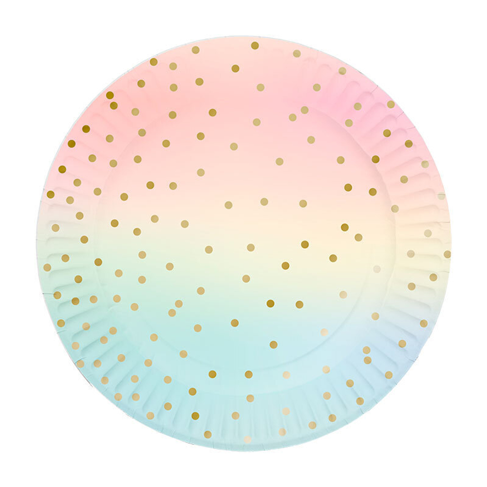 Тарелки, "конфетти" макаронс