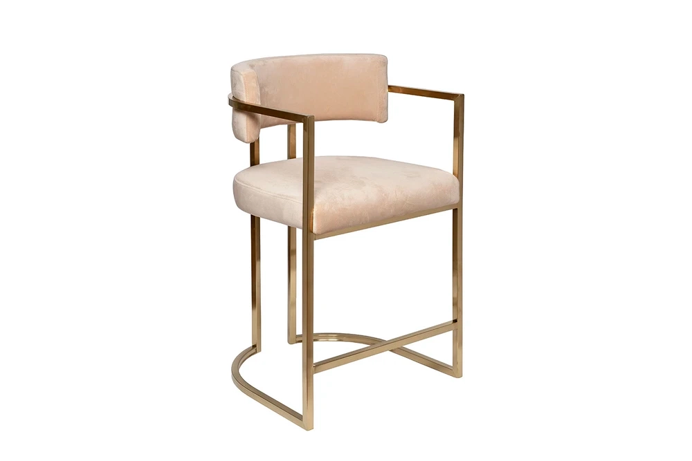 Полубарный стул Garda Decor 76AR-603GOLD-BG