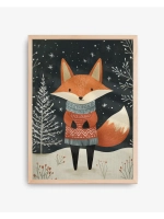 Постер новогодний 30х40 см декор на стену