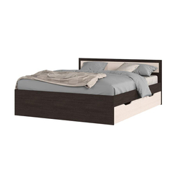 Гармония КР 604 Кровать с ящиками 160 Венге / Дуб белфорт