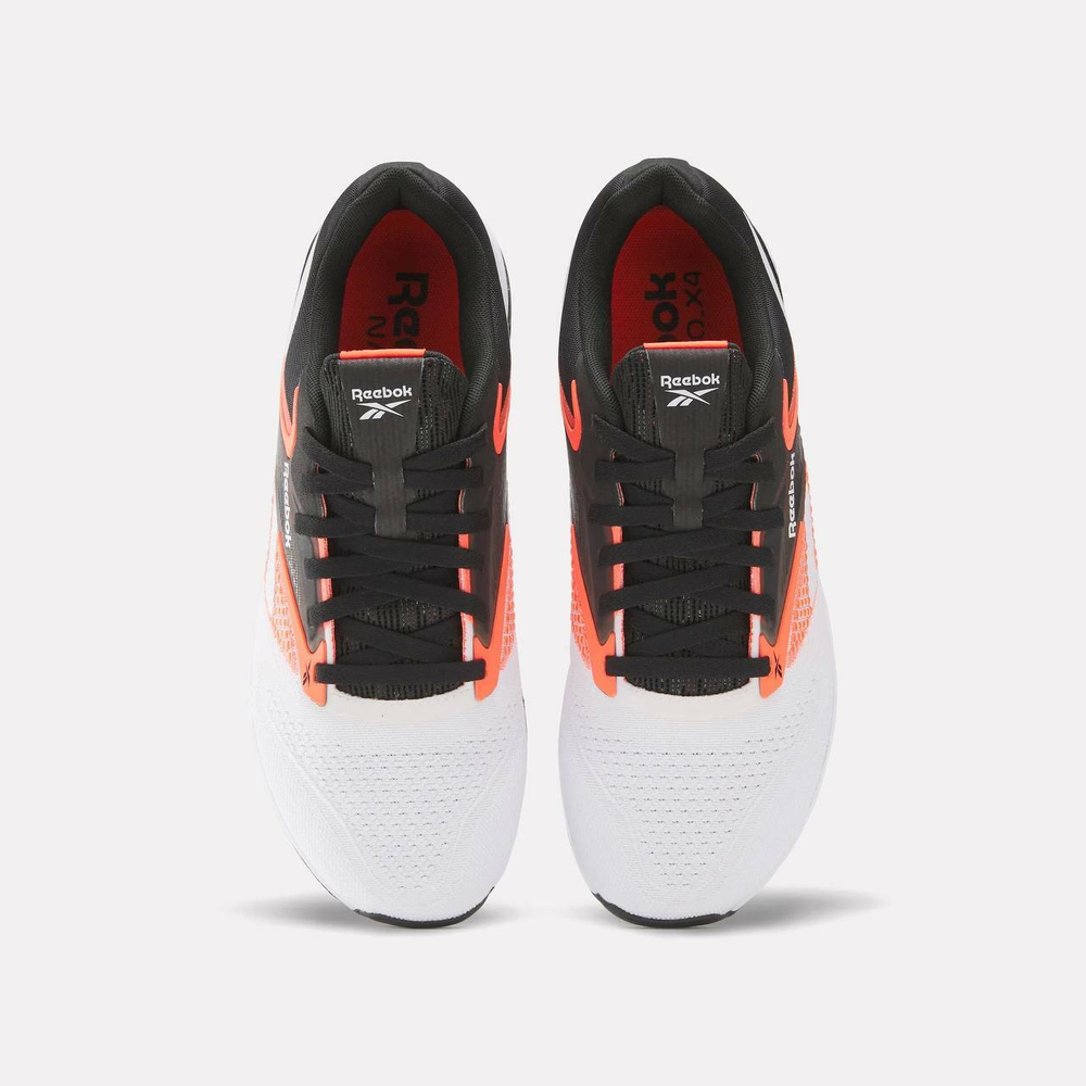 Кроссовки мужские Reebok Nano X4 (Черно-оранжевые)
