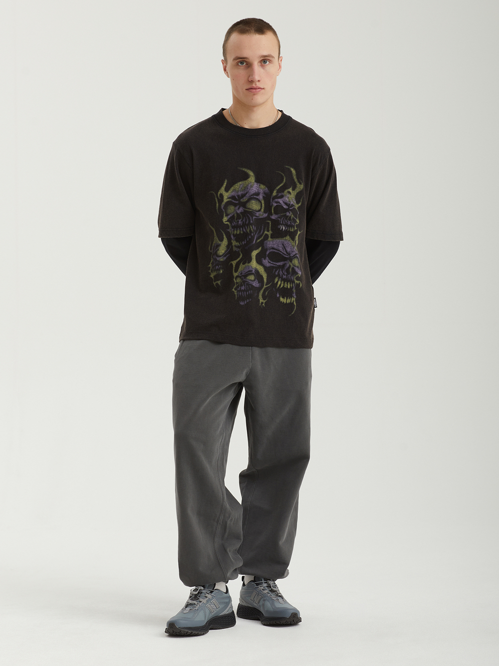 Мужской Лонгслив Skull T-age