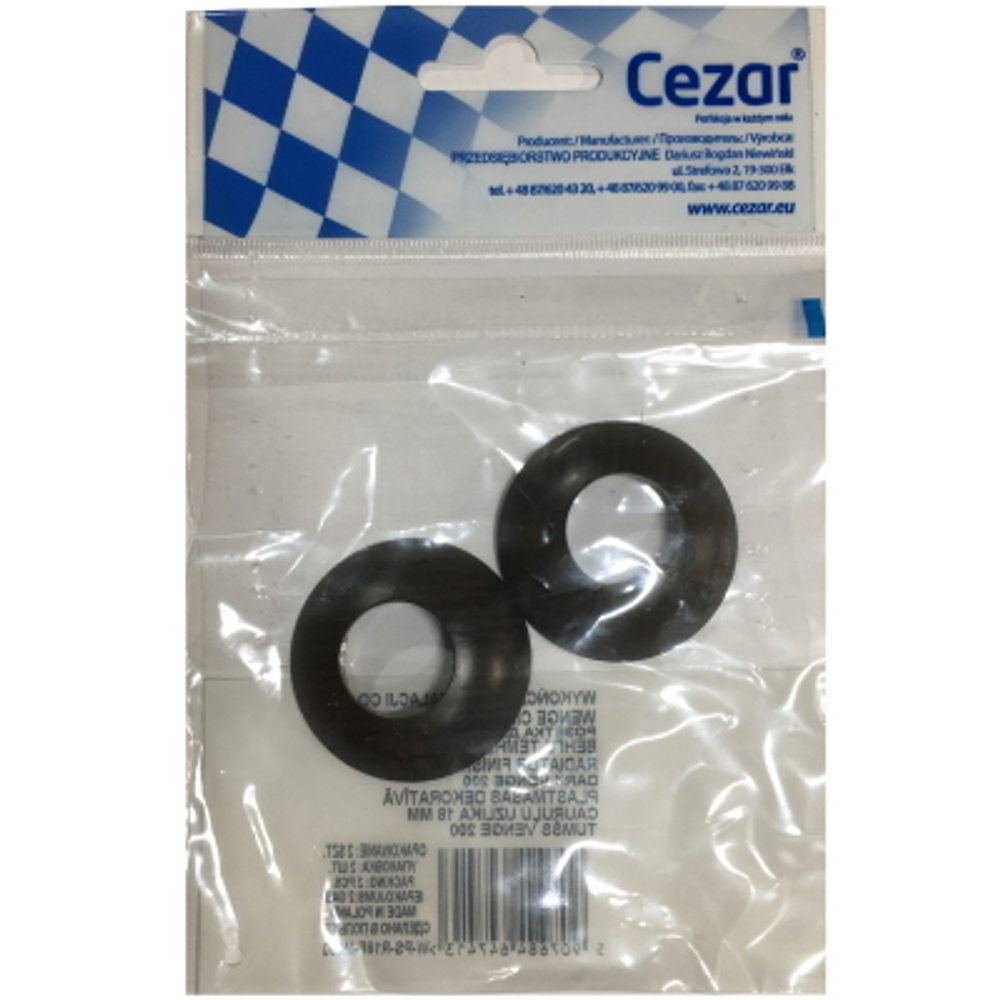 Розетта для труб Cezar D18мм 200 Венге темный  (пара)