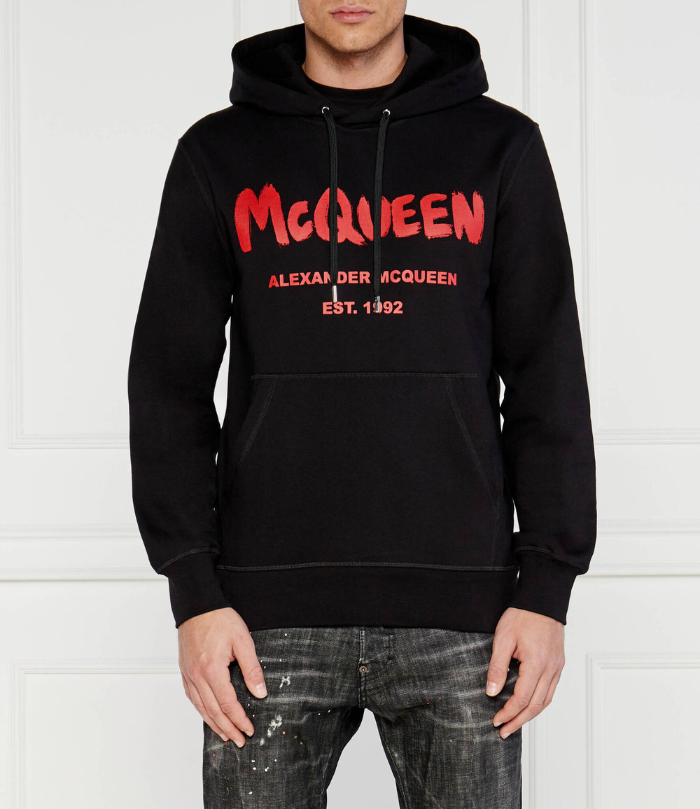 Худи Alexander McQueen - черный(688715 QTAAB)