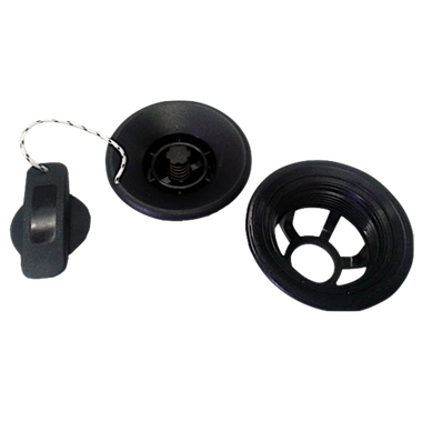 Клапан воздушный Голубева для надувных лодок Hunterboat Чёрный Диаметр 38мм