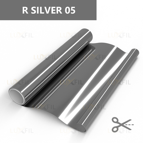 Пленка солнцезащитная зеркальная R SILVER 05 LUXFIL, (на отрез)