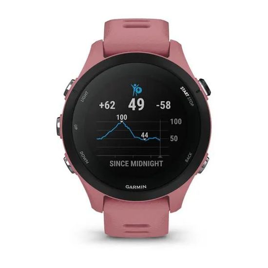 Умные часы Garmin Forerunner 255S со светло-розовым ремешком