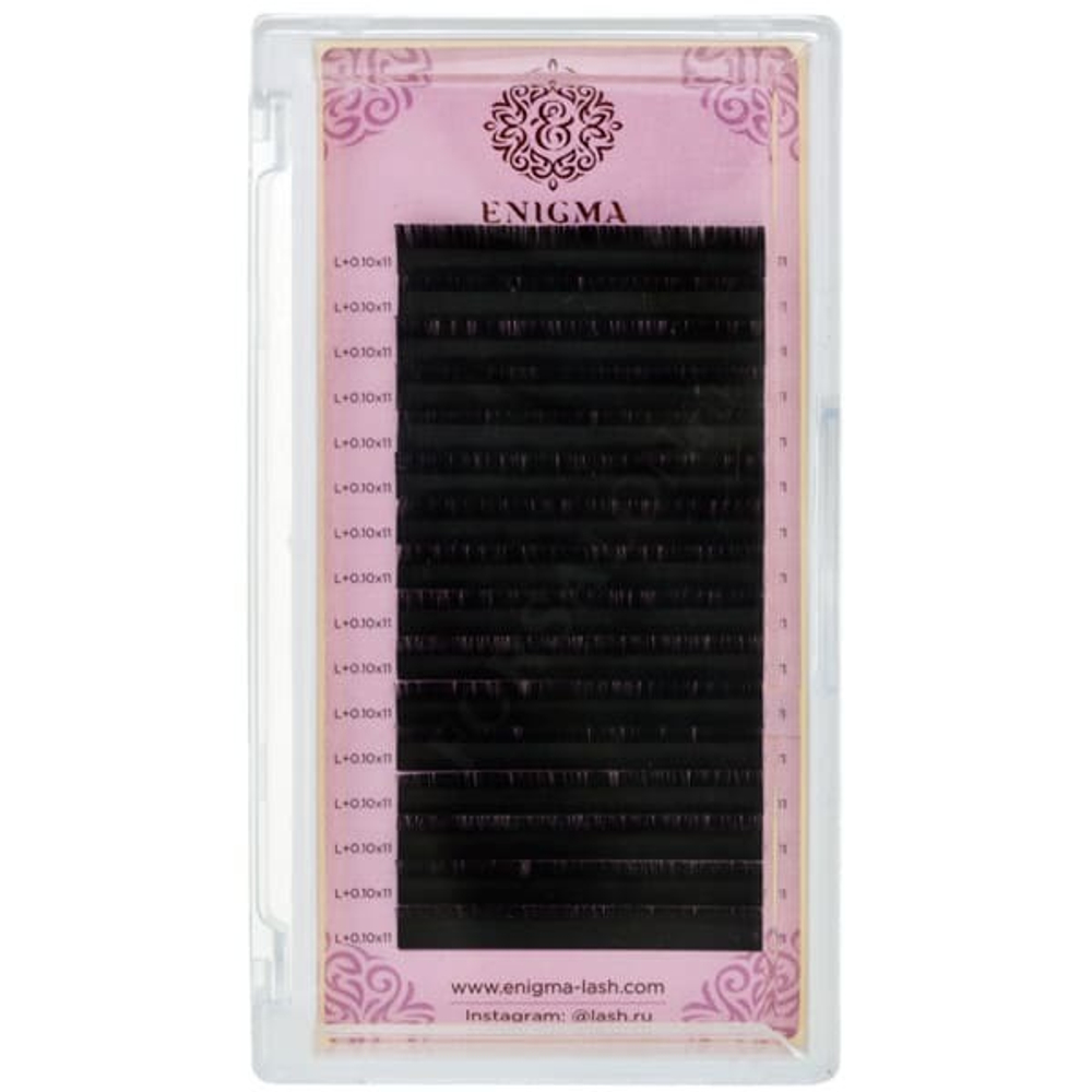 Ресницы Enigma цвет «Мокка» микс 0,10/C/7-14 mm (16 линий)