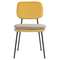 Стул Pea, велюр, желтый/бежевый
