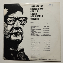 Винтажная виниловая пластинка LP Jornada De Solidaridad Con La Lucha Del Pueblo De Chile (Cuba 1974)