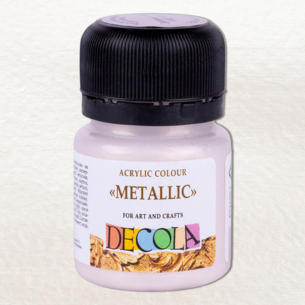 Декола акрил металлик банка 20 мл Светлое серебро