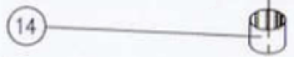 Запчасть №14 для Hybest GSR40A. Втулка