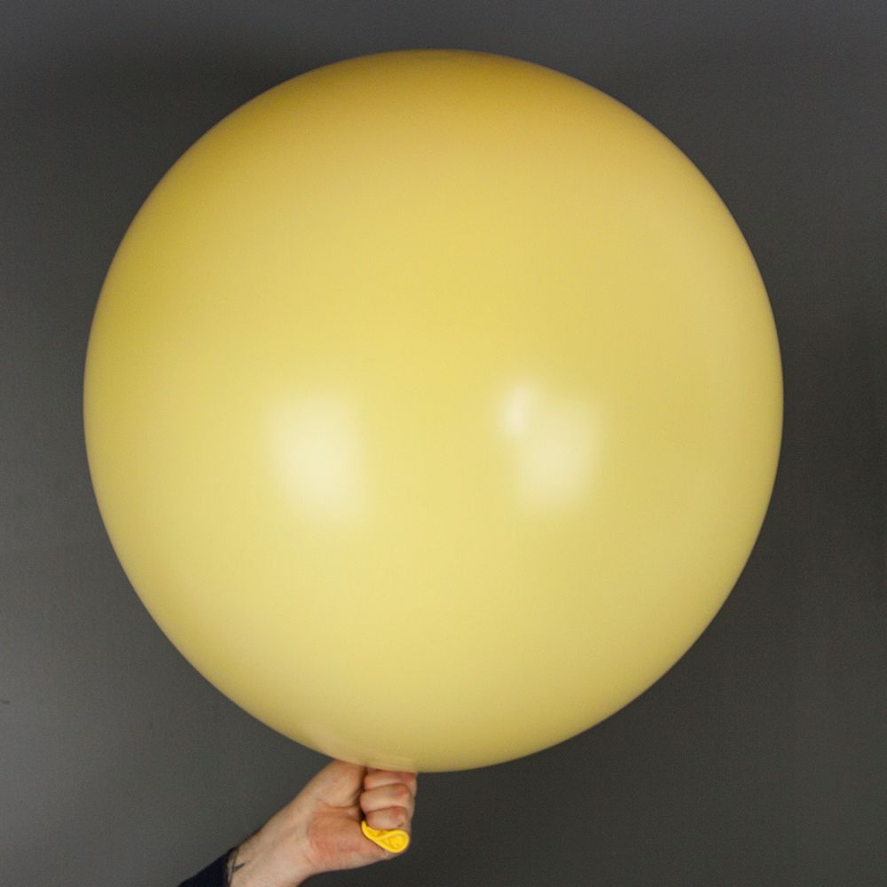 Шар (36''/91 см) Светло-желтый, макарунс, 1 шт.