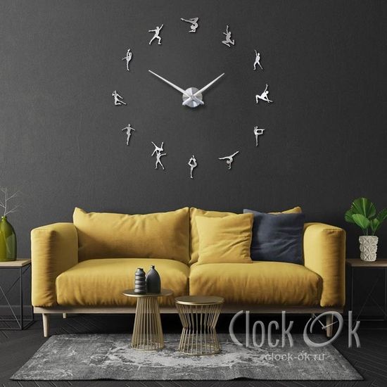 Настенные 3D часы Художественная гимнастика
