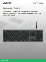 Клавиатура A4Tech Fstyler FBX50C серый