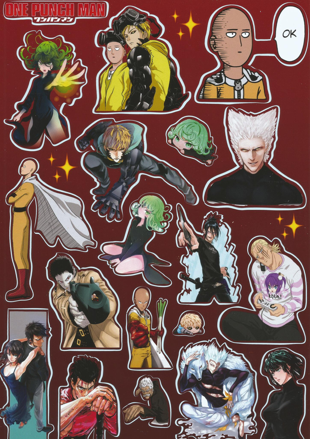 Стикерпак (A4) ONE-PUNCH MAN