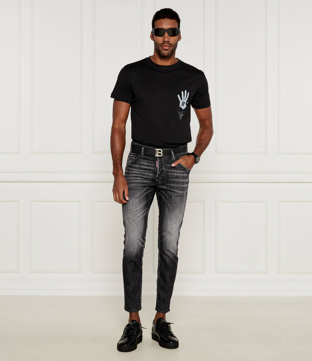 Кожаные кроссовки london Giuseppe Zanotti - черный(RU40027)