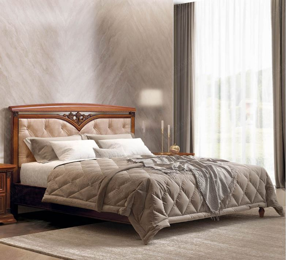 ЛОРЕНЦО Элемент накладной кровати (160*200) драпированный