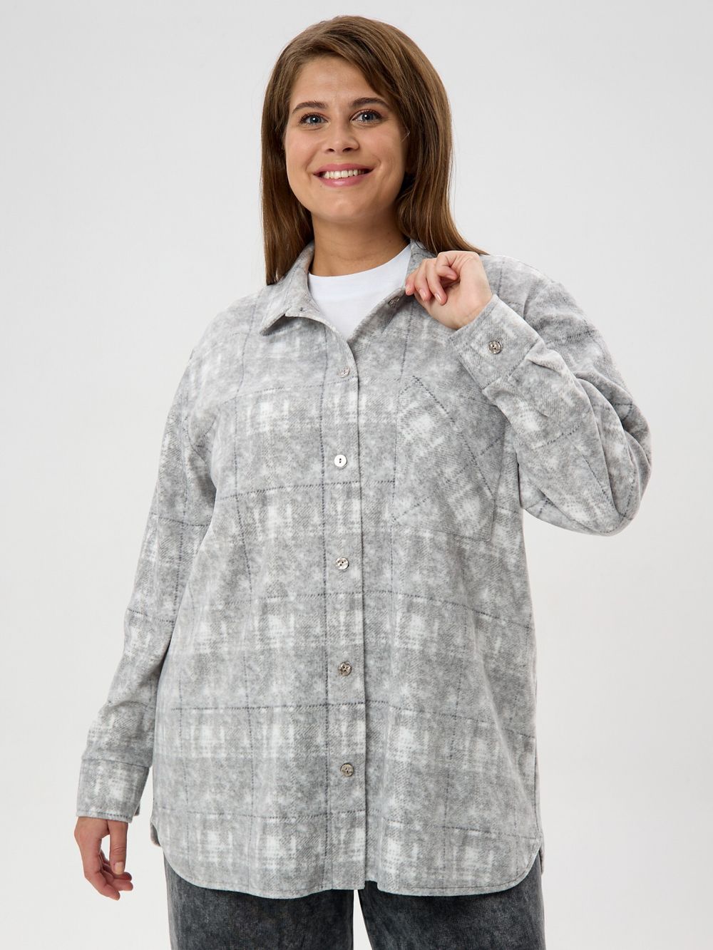 Рубашка Вселенная Виотекс СЕРЫЙ