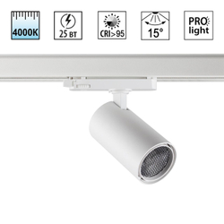 359573 PORT NT25 000 белый Светильник трехфазный трековый светодиодный IP20 LED 25W 4000K 220-240V HELIX