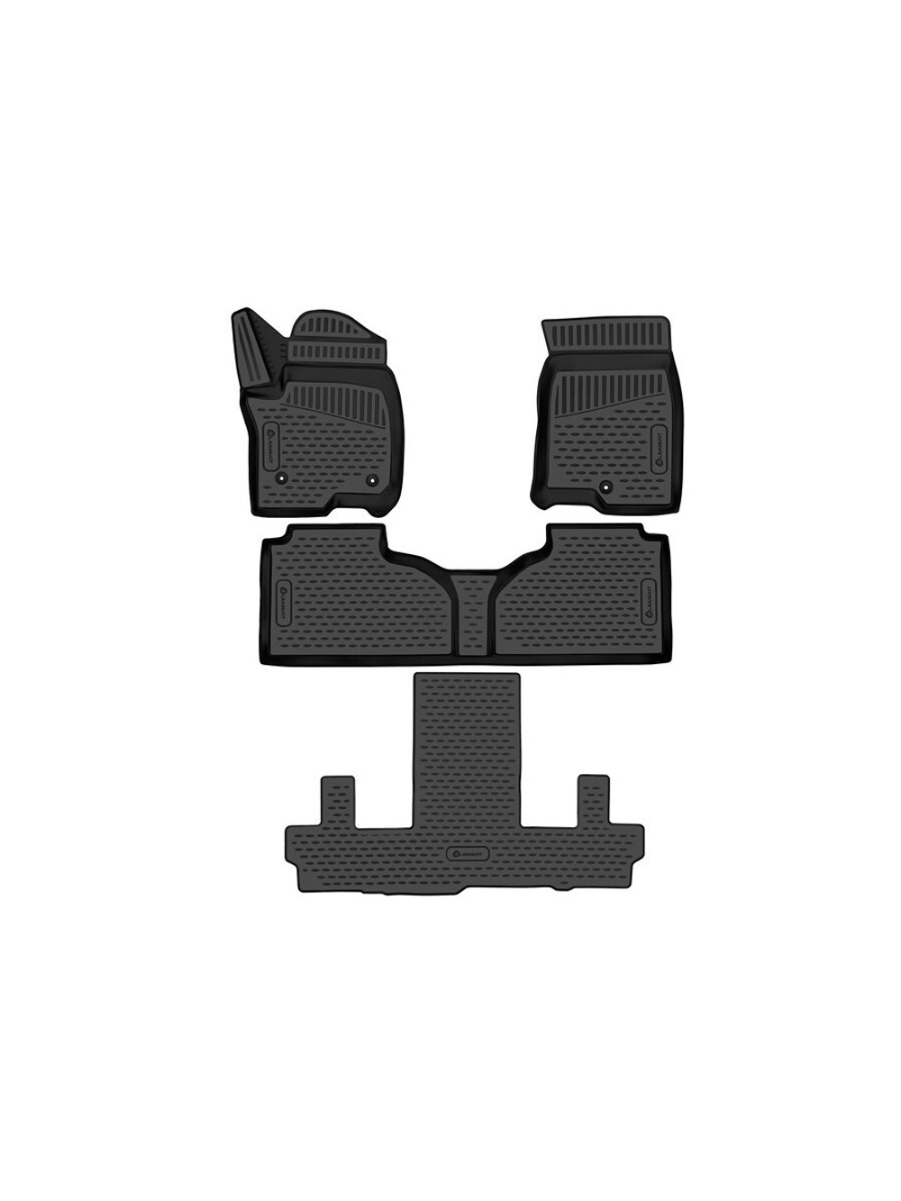 Коврики в салон для CHEVROLET Tahoe (V), 2020-, внедорожник , раздельные сид. 2 ряда, 4 шт. США ELEMENT3DAN0215210K